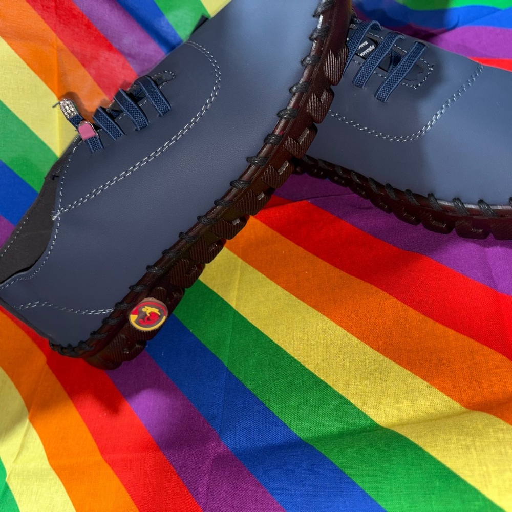 SHEIN Blue Athletic Shoes with Stitching Details